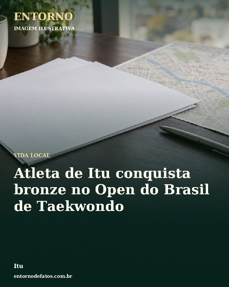 Ilustração gerada por IA sobre: Atleta de Itu conquista bronze no Open do Brasil de Taekwondo