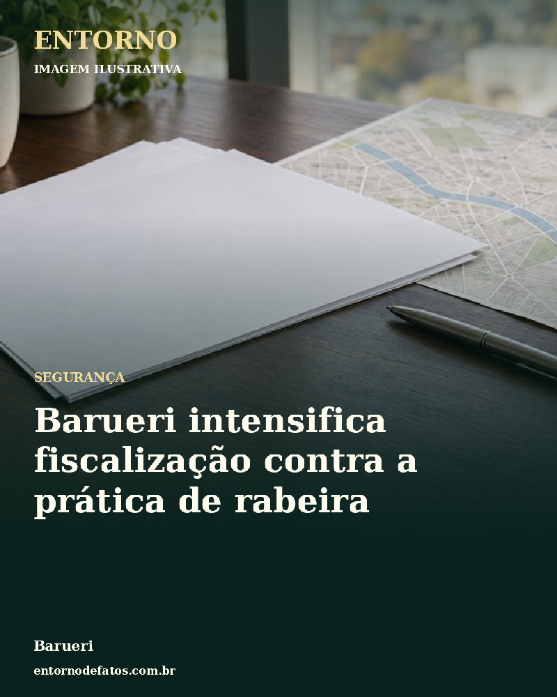 Ilustração gerada por IA sobre: Barueri intensifica fiscalização contra a prática de rabeira