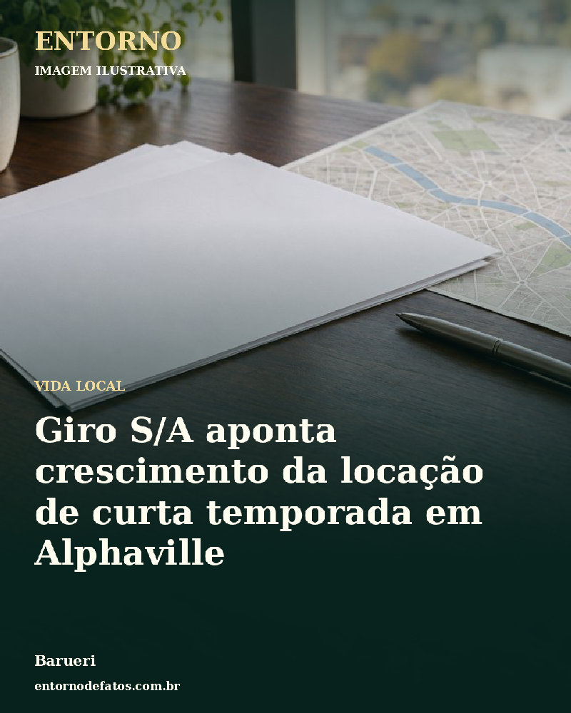 Ilustração gerada por IA sobre: Giro S/A aponta crescimento da locação de curta temporada em Alphaville