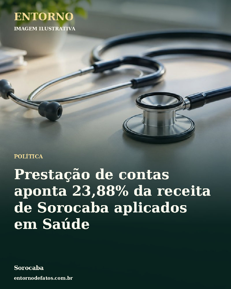 Ilustração gerada por IA sobre: Prestação de contas aponta 23,88% da receita de Sorocaba aplicados em Saúde