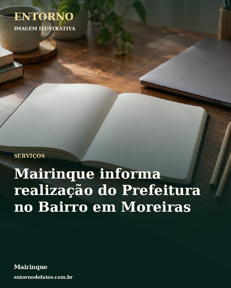 Ilustração gerada por IA sobre: Mairinque informa realização do Prefeitura no Bairro em Moreiras