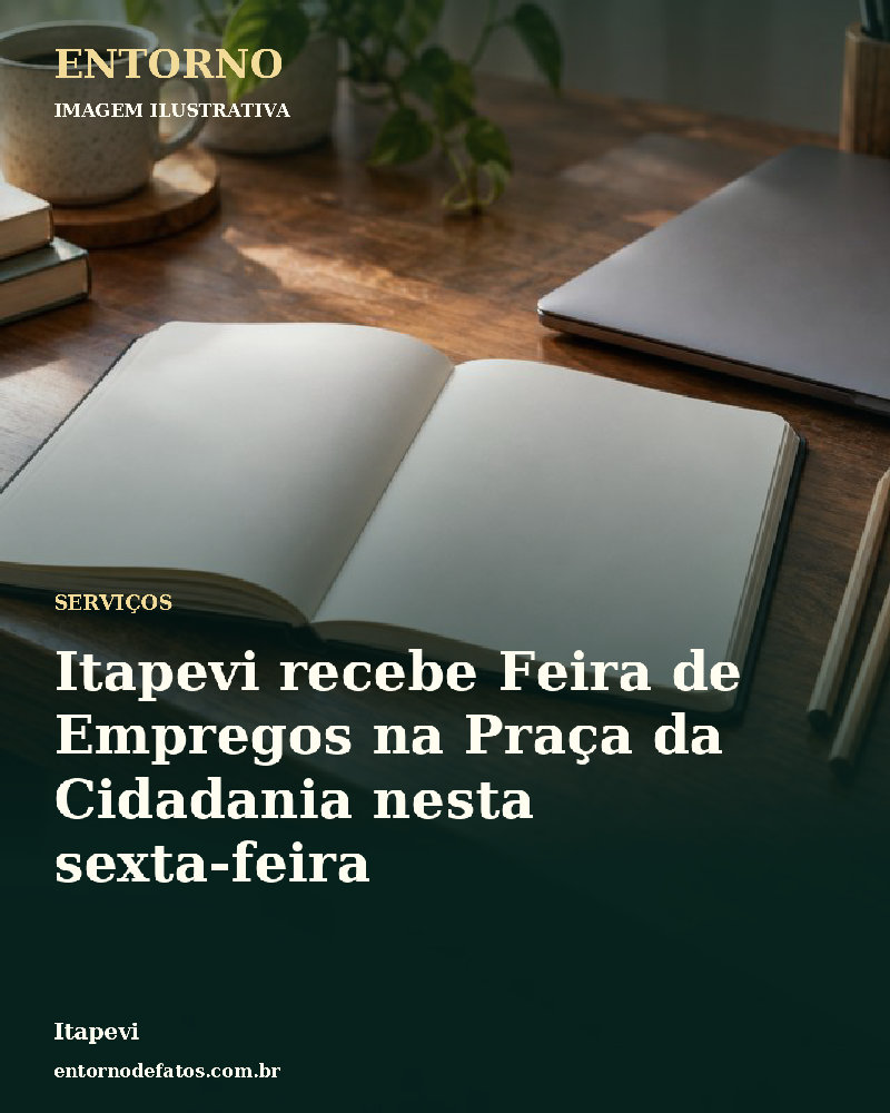 Ilustração gerada por IA sobre: Itapevi recebe Feira de Empregos na Praça da Cidadania nesta sexta-feira