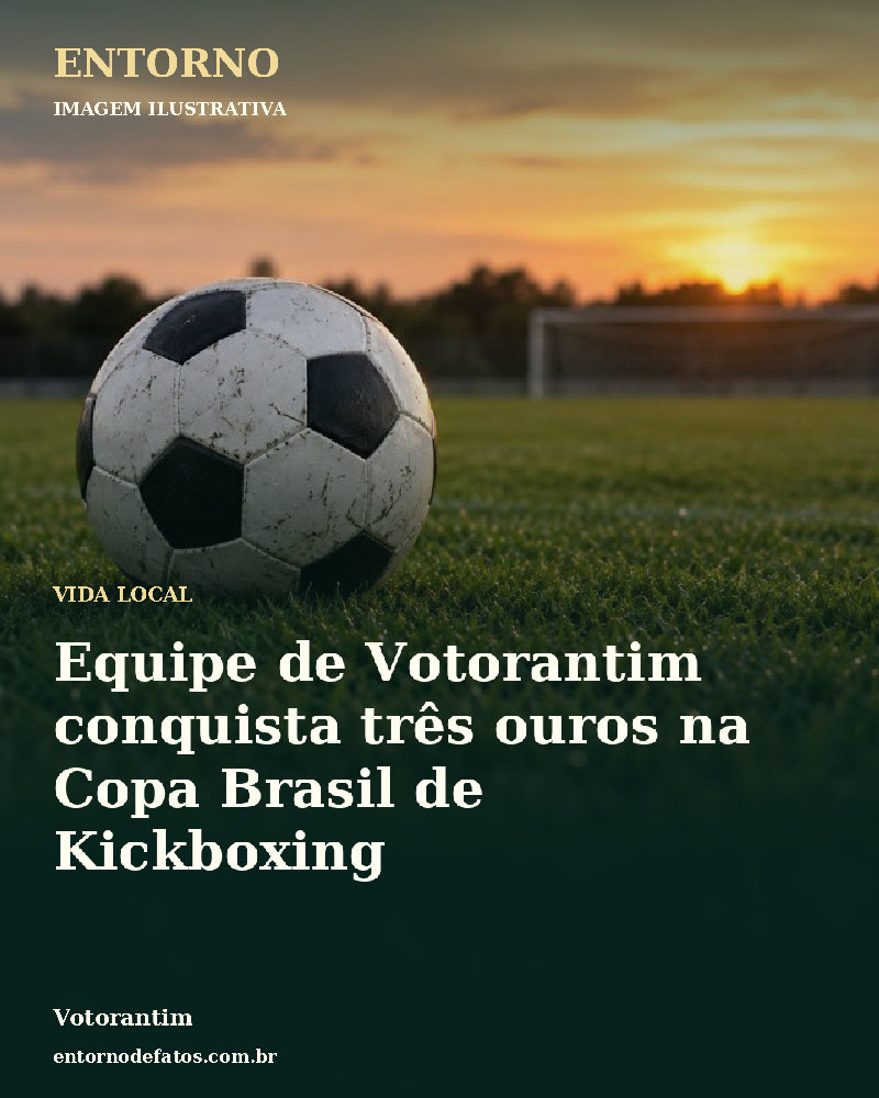 Ilustração gerada por IA sobre: Equipe de Votorantim conquista três ouros na Copa Brasil de Kickboxing