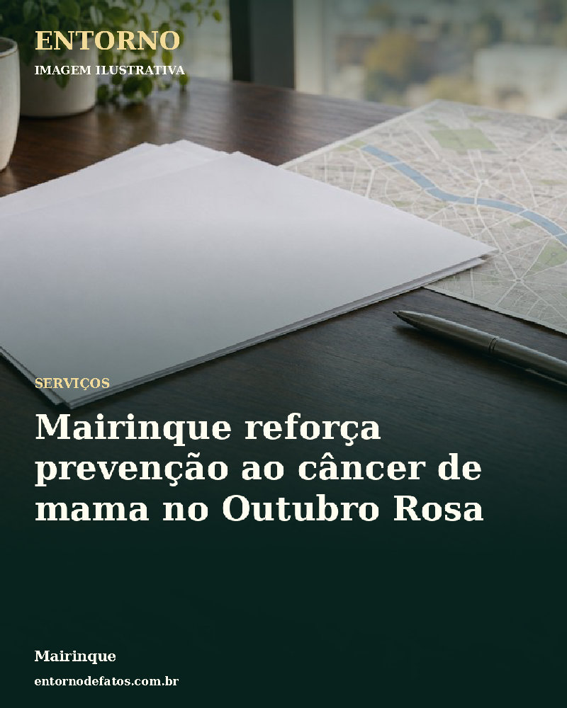 Ilustração gerada por IA sobre: Mairinque reforça prevenção ao câncer de mama no Outubro Rosa
