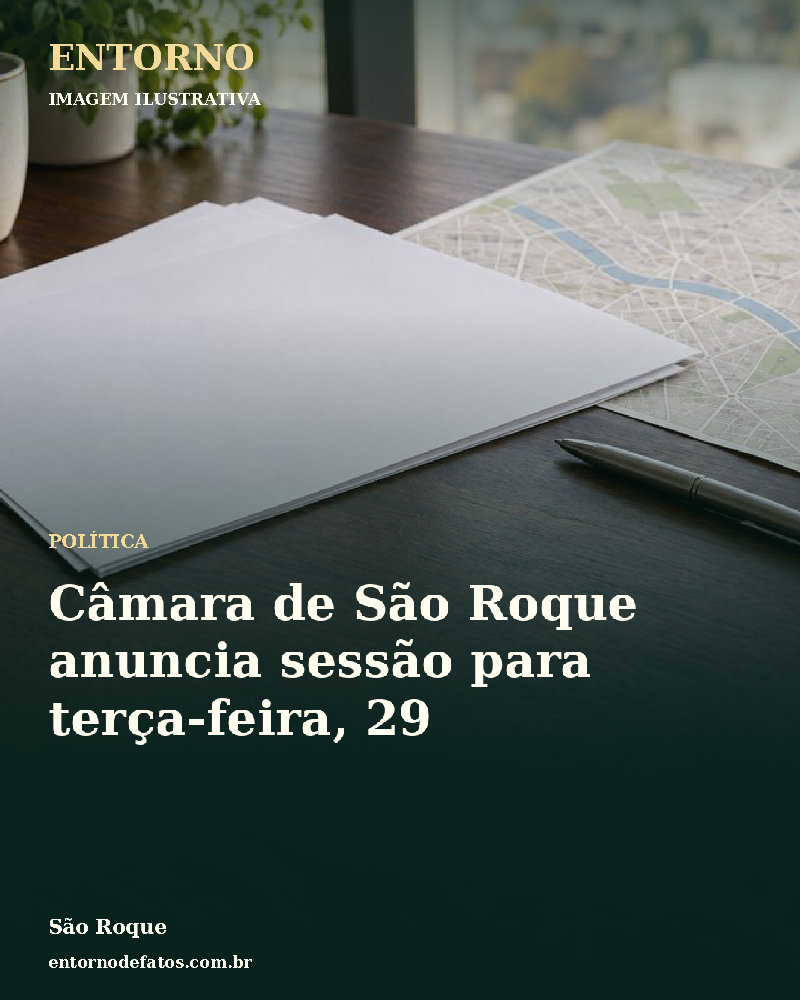 Ilustração gerada por IA sobre: Câmara de São Roque anuncia sessão para terça-feira, 29