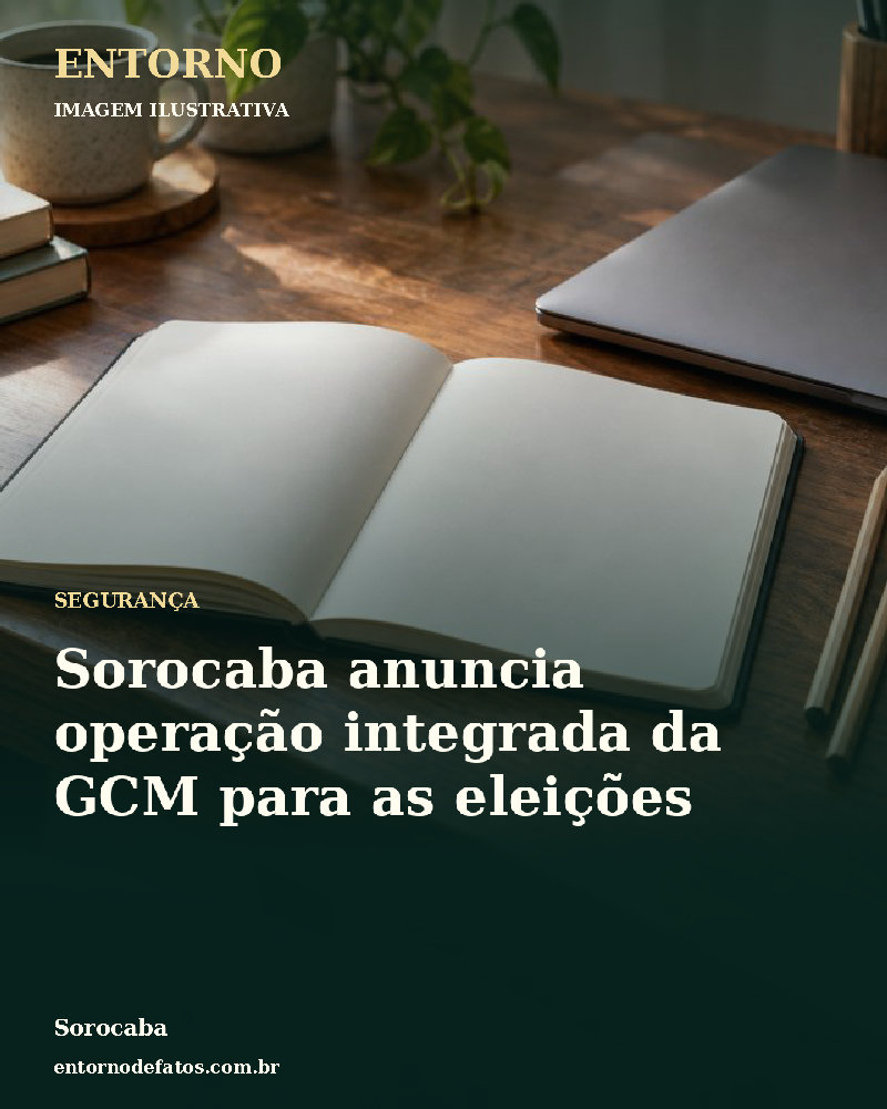 Ilustração gerada por IA sobre: Sorocaba anuncia operação integrada da GCM para as eleições