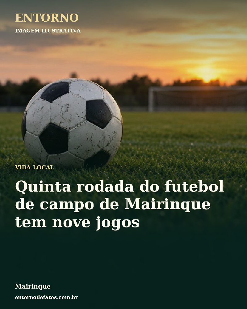 Ilustração gerada por IA sobre: Quinta rodada do futebol de campo de Mairinque tem nove jogos