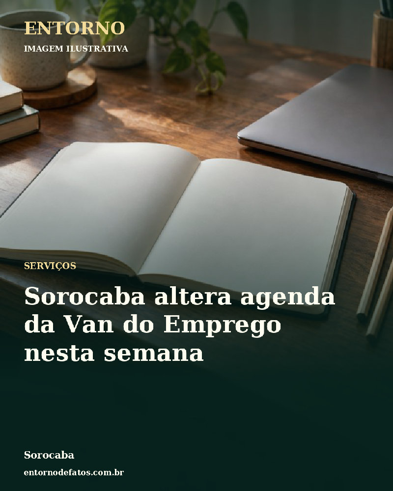 Ilustração gerada por IA sobre: Sorocaba altera agenda da Van do Emprego nesta semana