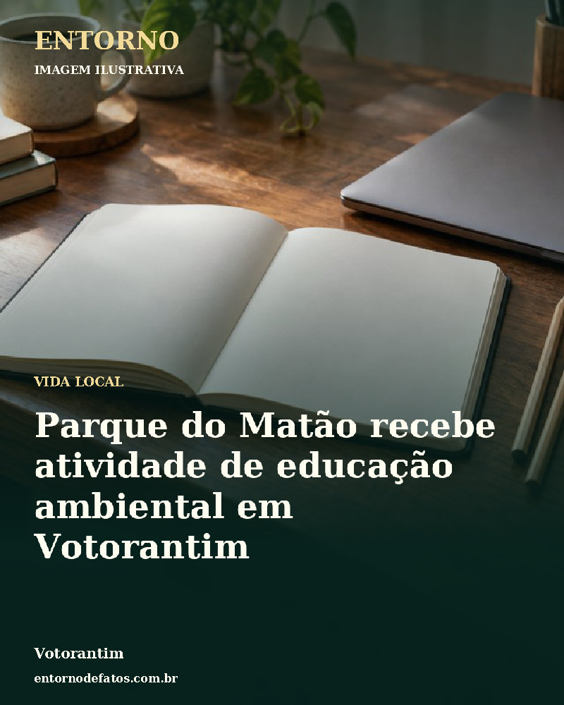 Ilustração gerada por IA sobre: Parque do Matão recebe atividade de educação ambiental em Votorantim