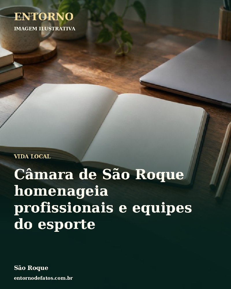 Ilustração gerada por IA sobre: Câmara de São Roque homenageia profissionais e equipes do esporte