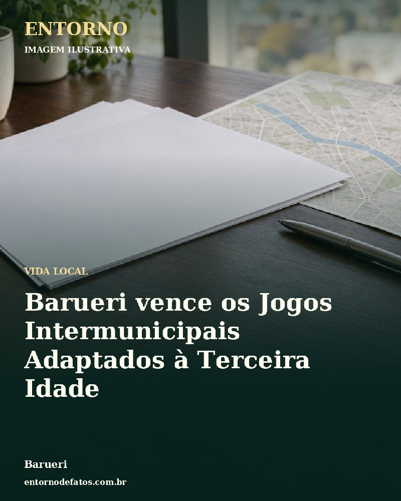 Ilustração gerada por IA sobre: Barueri vence os Jogos Intermunicipais Adaptados à Terceira Idade