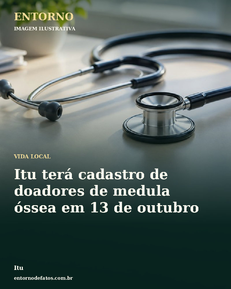 Ilustração gerada por IA sobre: Itu terá cadastro de doadores de medula óssea em 13 de outubro