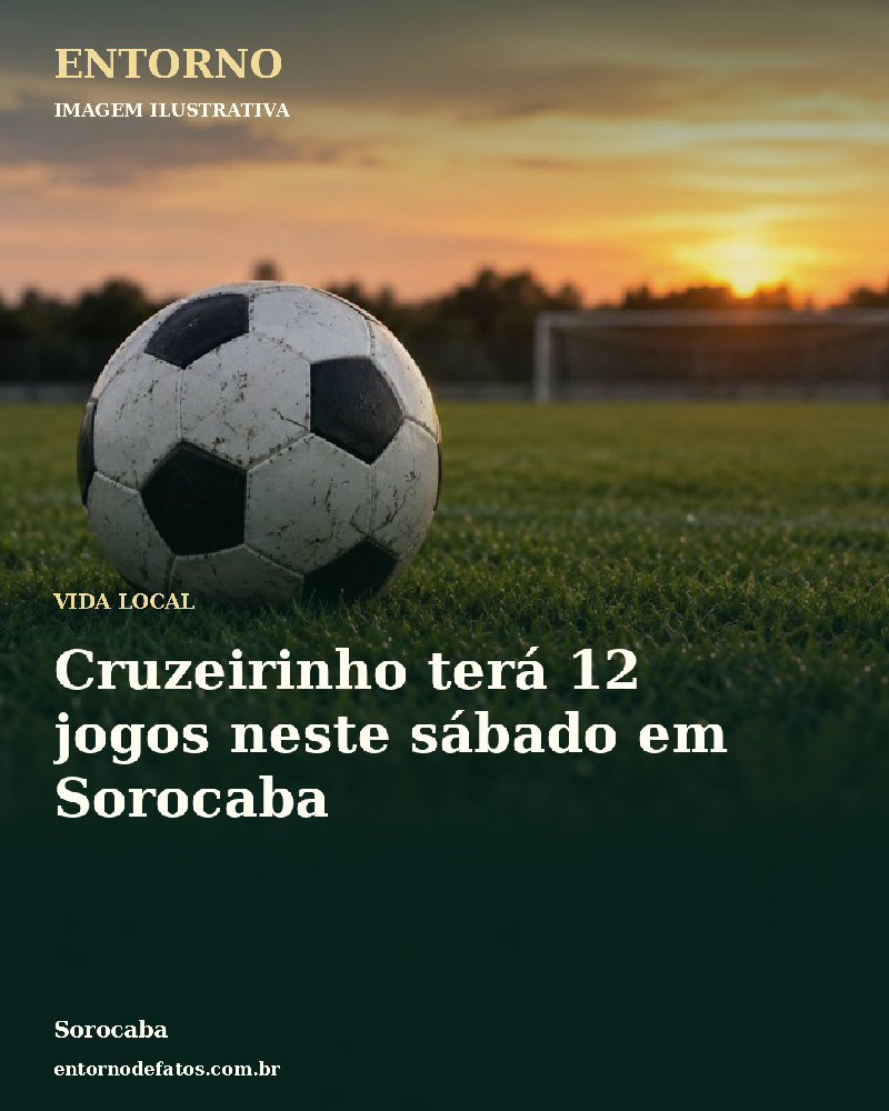 Ilustração gerada por IA sobre: Cruzeirinho terá 12 jogos neste sábado em Sorocaba